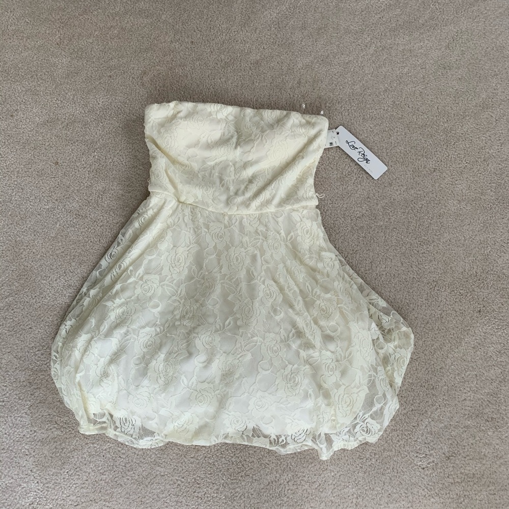 Cream colored cocktail dress